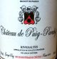 Domaine Puig-Parahy Rivesaltes Tuile 1975